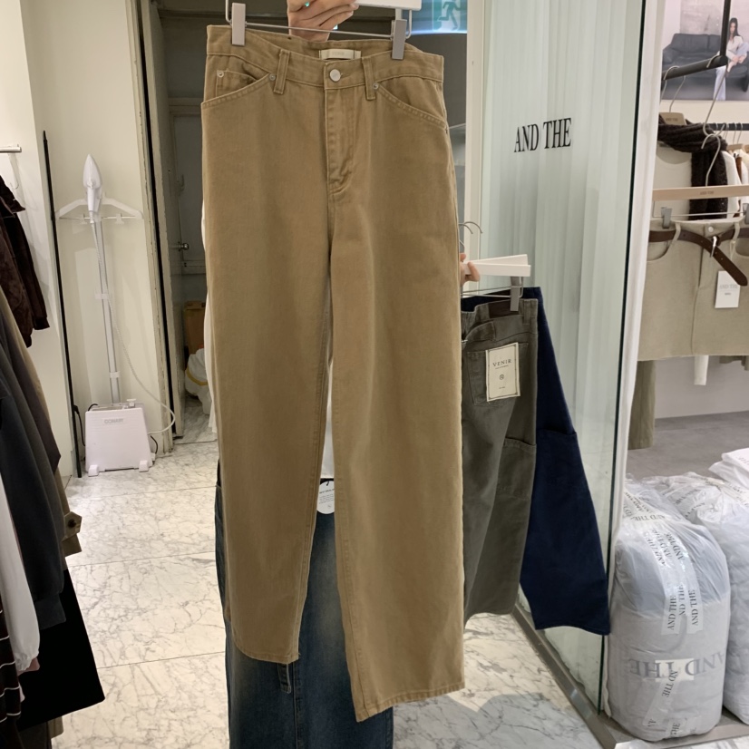 VENIR-A東大門實拍女裝新品推薦真品休閑牛仔褲水洗牛仔布VENIR-A牛仔褲圖色3