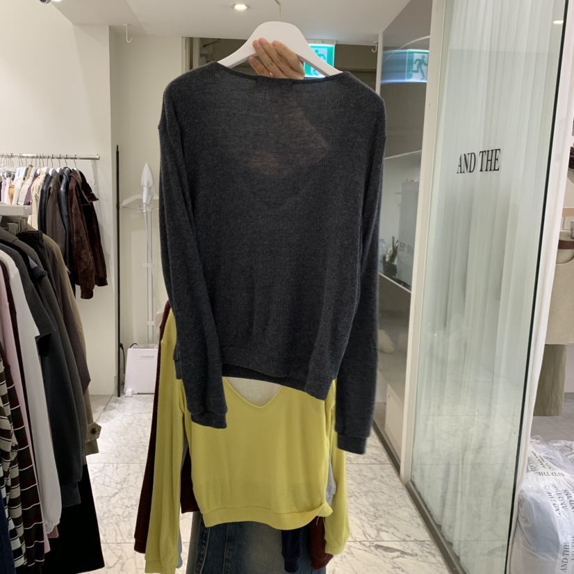 VENIR-A韓國直郵女士新品時尚熱賣推薦真品長袖T恤假兩件VENIR-A長袖T恤