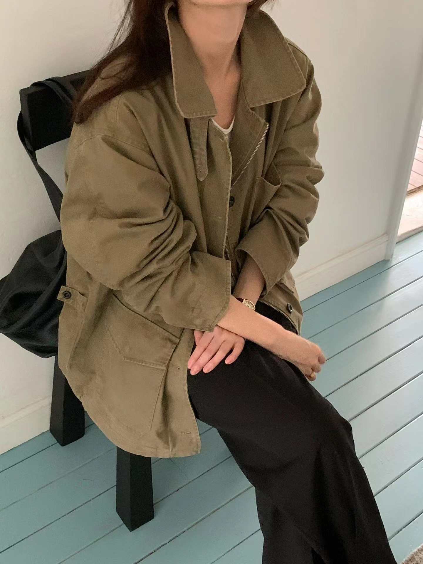 VINE東大門直郵女裝新款推薦休閑熱賣時尚人氣真品夾克VINE-2件起夾克圖色1