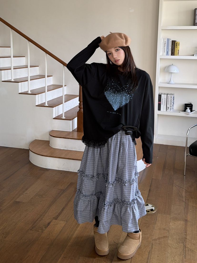 YES韓國代購女裝新款真品人氣時尚推薦休閑熱賣長裙YES長裙