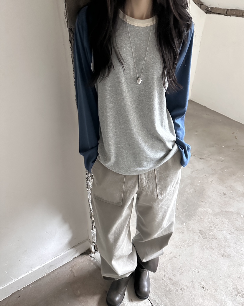 HOWDY/FACT THE NERD東大門實拍女士新品人氣休閑長袖T恤HOWDY/FACT THE NERD長袖T恤
