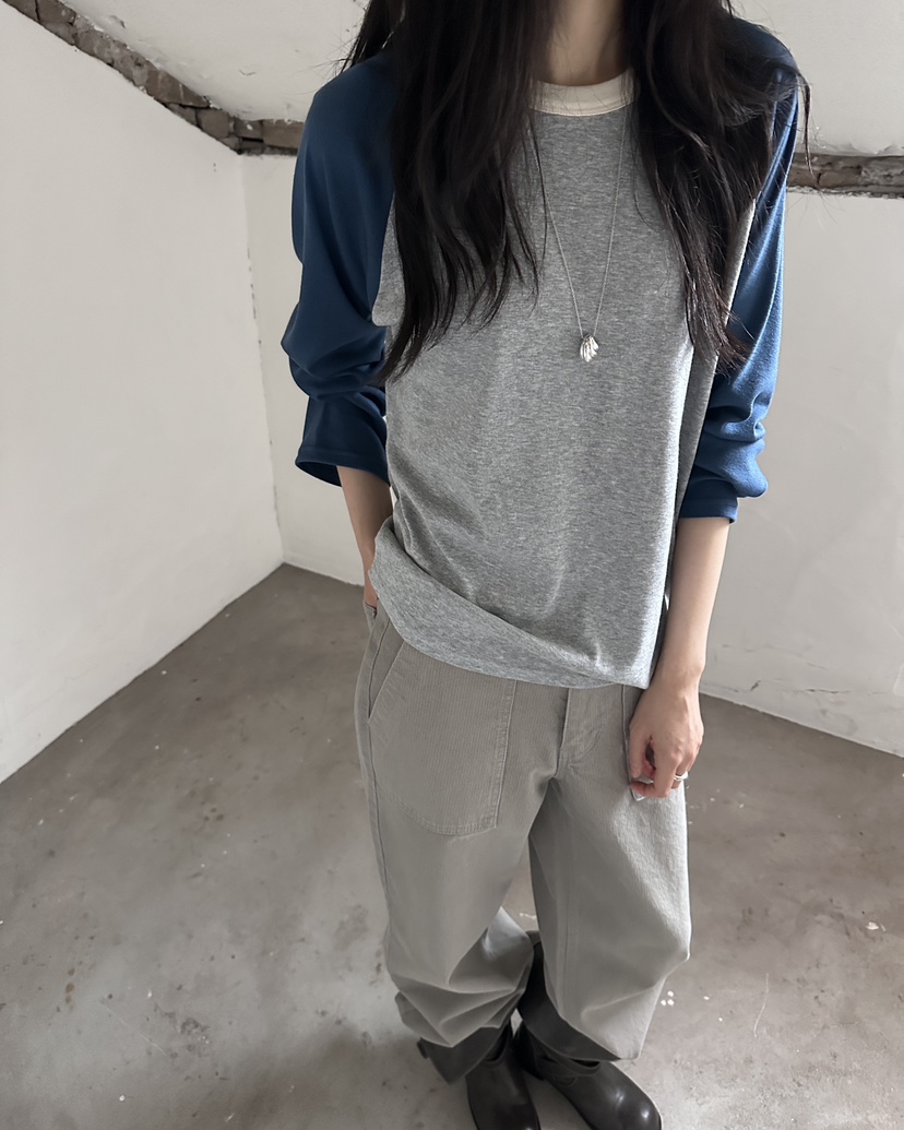 HOWDY/FACT THE NERD東大門實拍女士新品人氣休閑長袖T恤HOWDY/FACT THE NERD長袖T恤圖色1