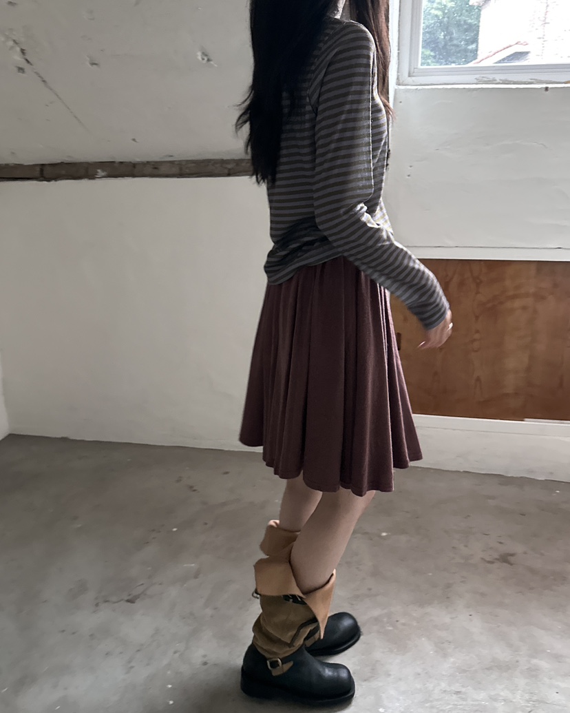 HOWDY/FACT THE NERD韓國直郵女裝新款休閑半身裙中短裙HOWDY/FACT THE NERD半身裙/中短裙