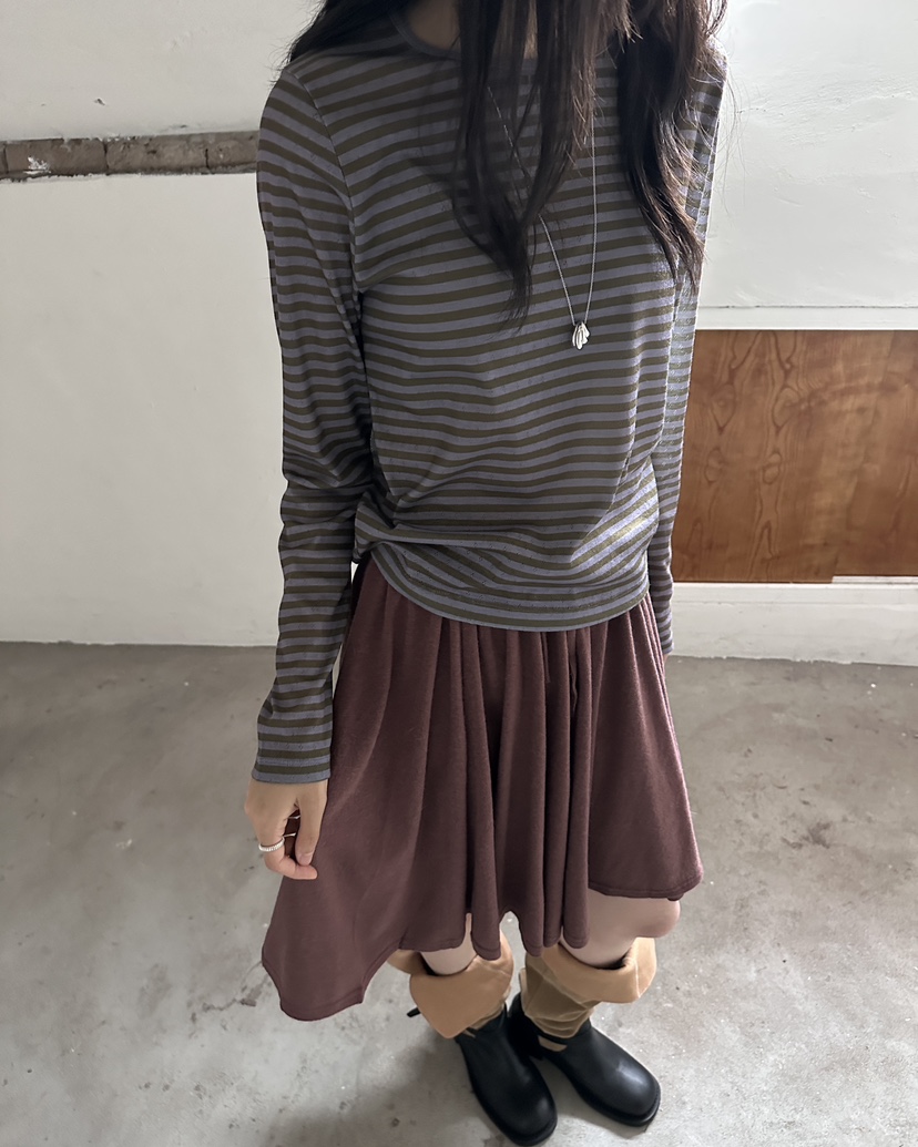 HOWDY/FACT THE NERD韓國直郵女裝新款休閑半身裙中短裙HOWDY/FACT THE NERD半身裙/中短裙圖色3