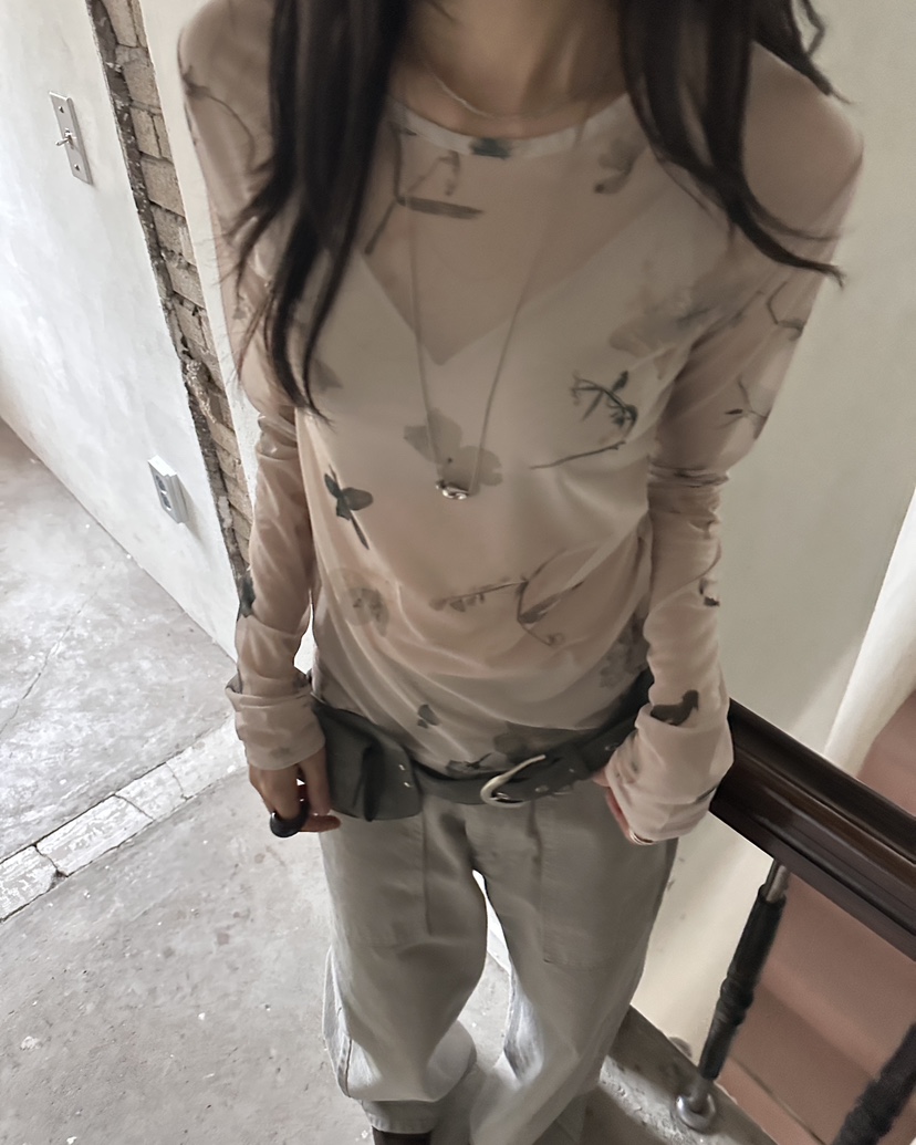 HOWDY/FACT THE NERD韓國直郵女裝新款時尚熱賣長袖T恤HOWDY/FACT THE NERD長袖T恤圖色1