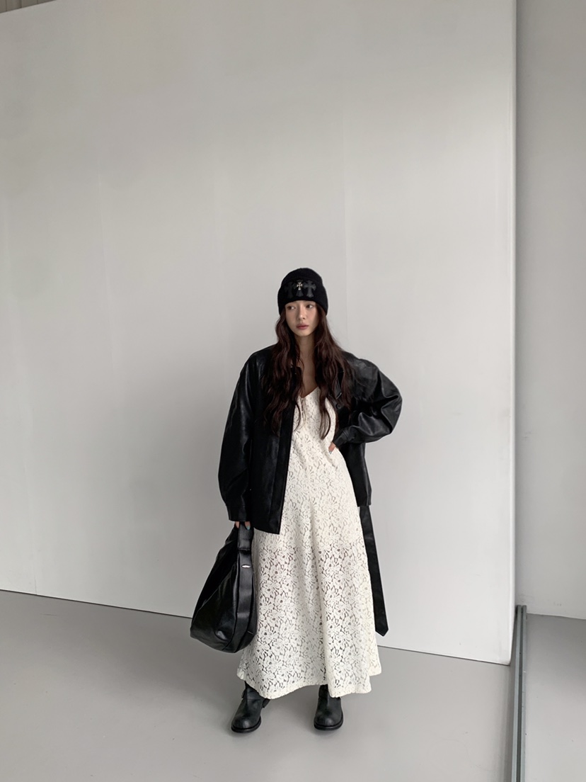 VERANDA韓國代購女裝新款人氣真品時尚推薦連衣裙天鵝絨蕾絲VERANDA連衣裙