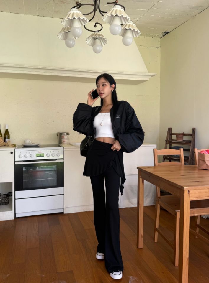 mars韓國直郵女士新款時尚熱賣推薦真品休閑褲喇叭形羅紋mars休閑褲