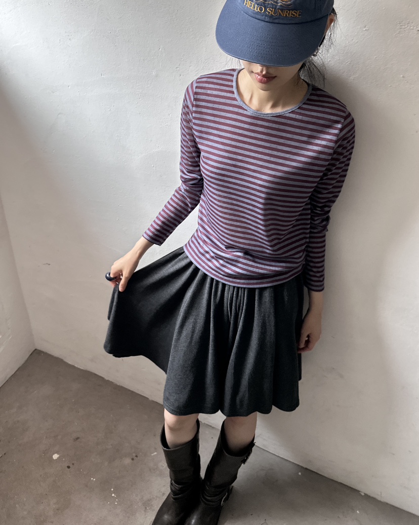 HOWDY/FACT THE NERD東大門實拍女士新品熱賣人氣長袖T恤HOWDY/FACT THE NERD長袖T恤
