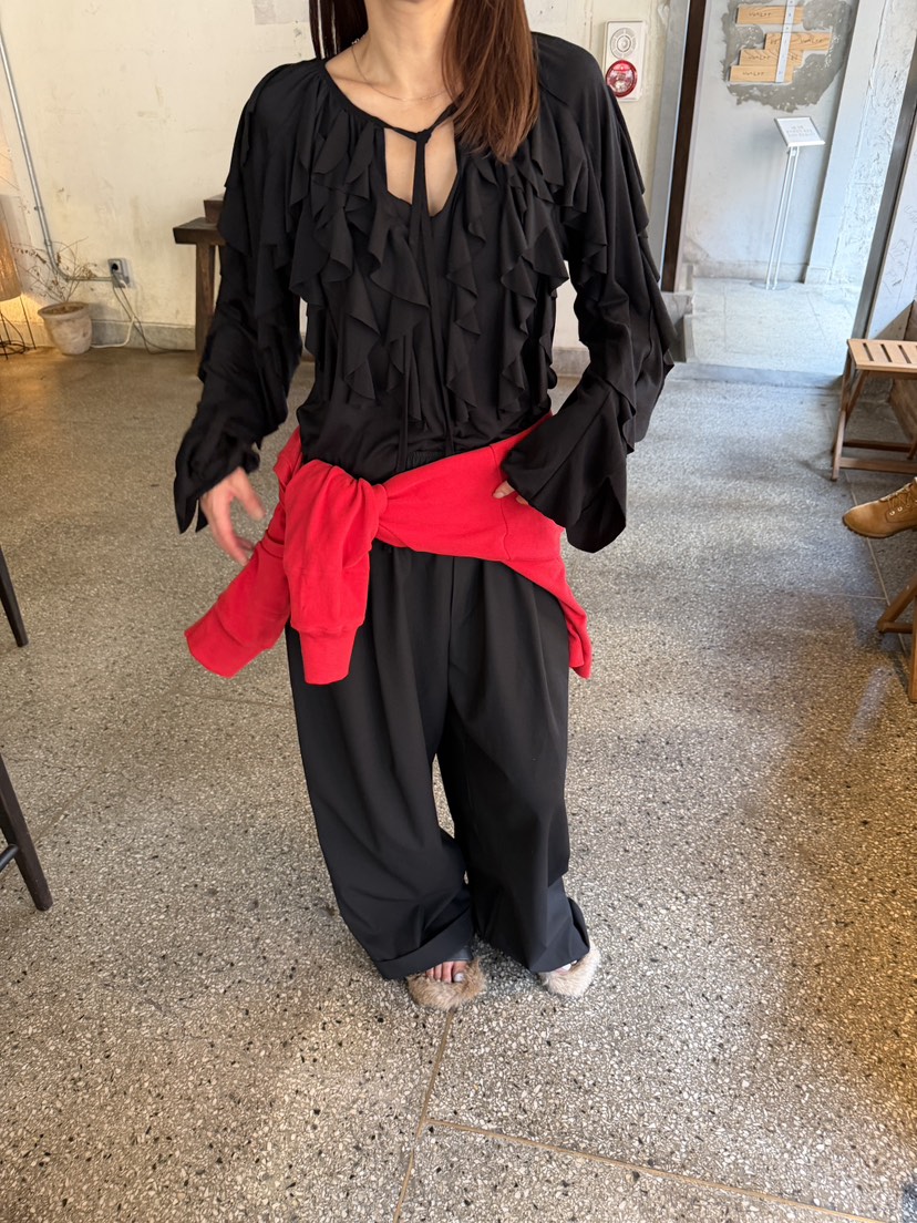 FRANC—L韓國直郵女士新款時尚真品人氣熱賣休閑休閑褲褶裥FRANC休閑褲