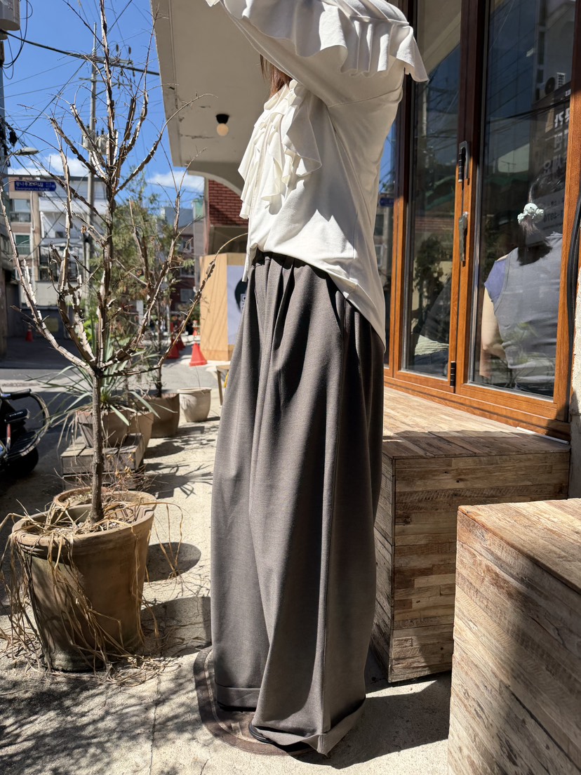 FRANC—L韓國直郵女士新款時尚真品人氣熱賣休閑休閑褲褶裥FRANC休閑褲