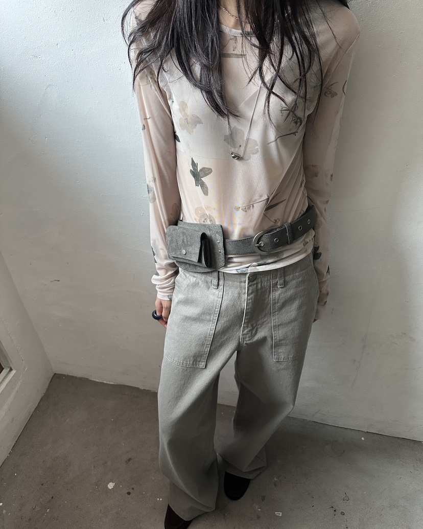 HOWDY/FACT THE NERD韓國直郵女裝新款時尚牛仔褲棉布HOWDY/FACT THE NERD牛仔褲