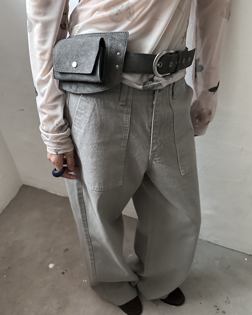 HOWDY/FACT THE NERD韓國直郵女裝新款時尚牛仔褲棉布HOWDY/FACT THE NERD牛仔褲