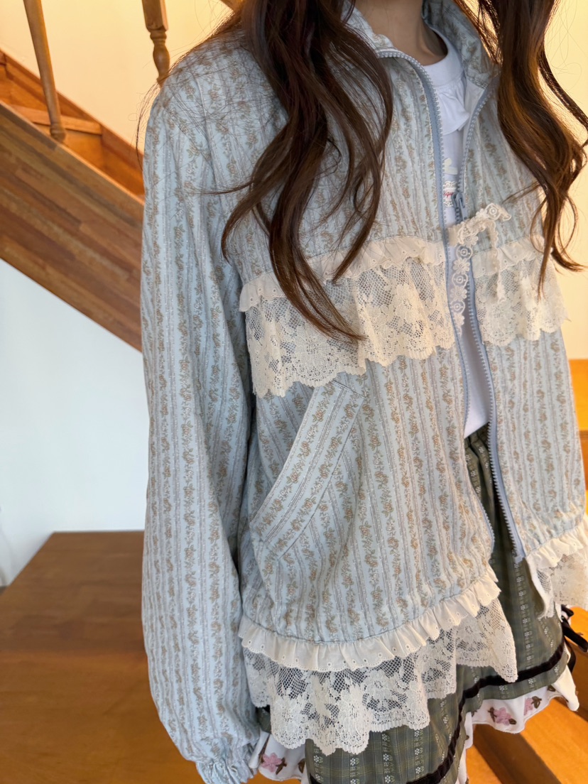 BOUTIQUE-L韓國直郵女裝新款熱賣時尚人氣推薦休閑夾克小花BOUTIQUE-L夾克