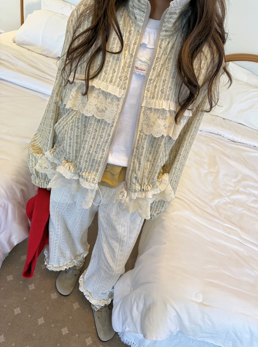 BOUTIQUE-L韓國直郵女裝新款熱賣時尚人氣推薦休閑夾克小花BOUTIQUE-L夾克圖色3