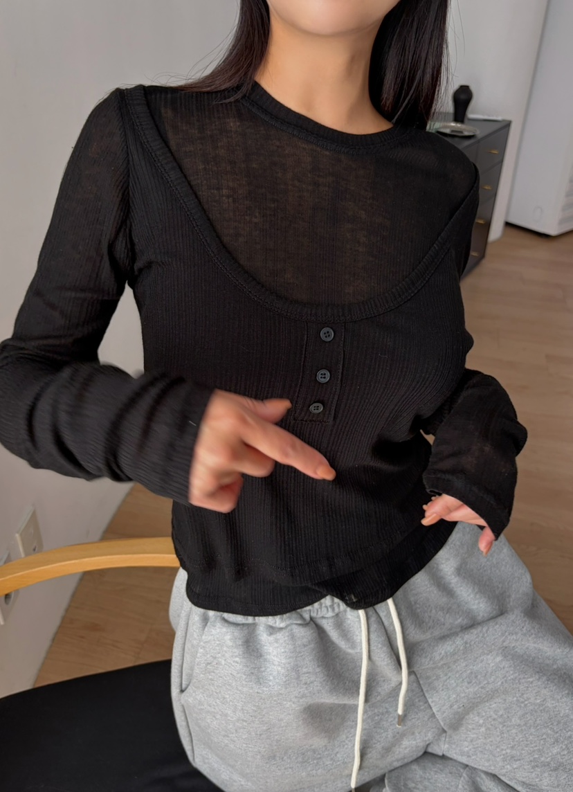 BYRING東大門實拍女士新品推薦真品時尚休閑熱賣人氣長袖T恤BYRING長袖T恤