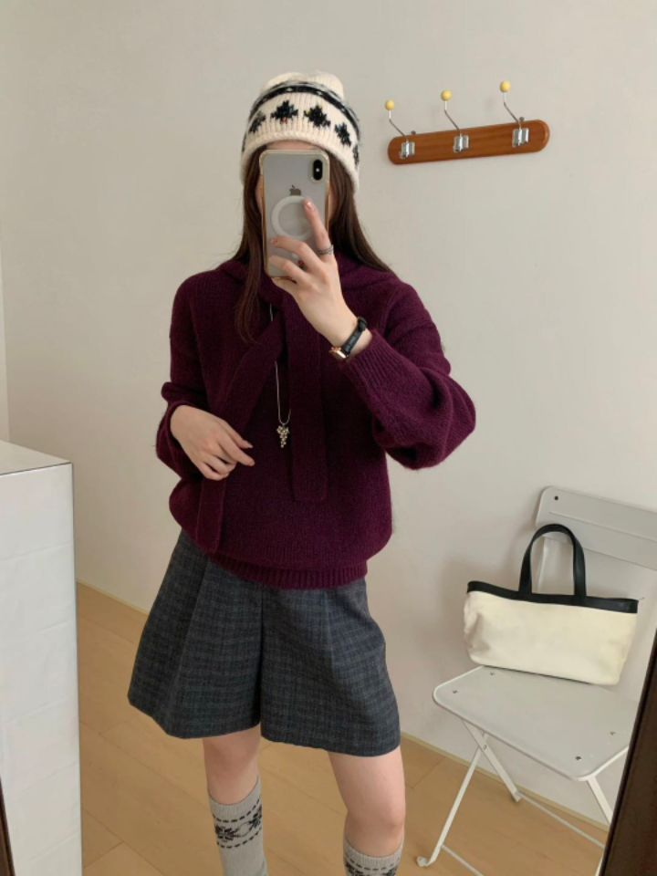 CRONG東大門實拍女裝新款時尚休閑人氣推薦熱賣真品針織衫CRONG針織衫