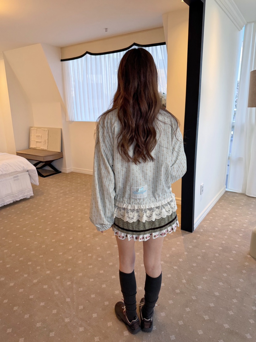 BOUTIQUE-L東大門實拍女裝新品推薦時尚真品休閑短裙刺繡BOUTIQUE-L短裙