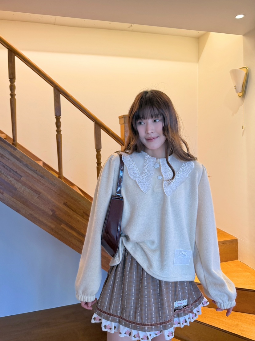 BOUTIQUE-L東大門實拍女裝新品推薦時尚真品休閑短裙刺繡BOUTIQUE-L短裙