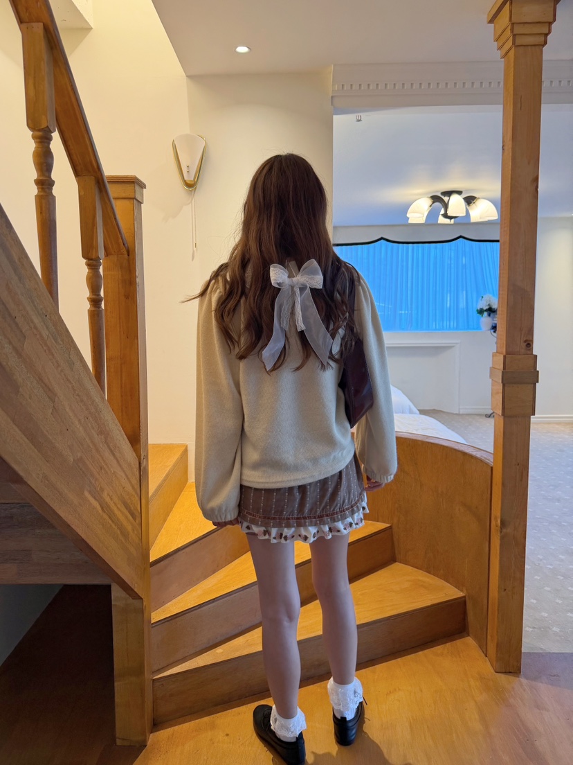 BOUTIQUE-L東大門實拍女裝新品推薦時尚真品休閑短裙刺繡BOUTIQUE-L短裙