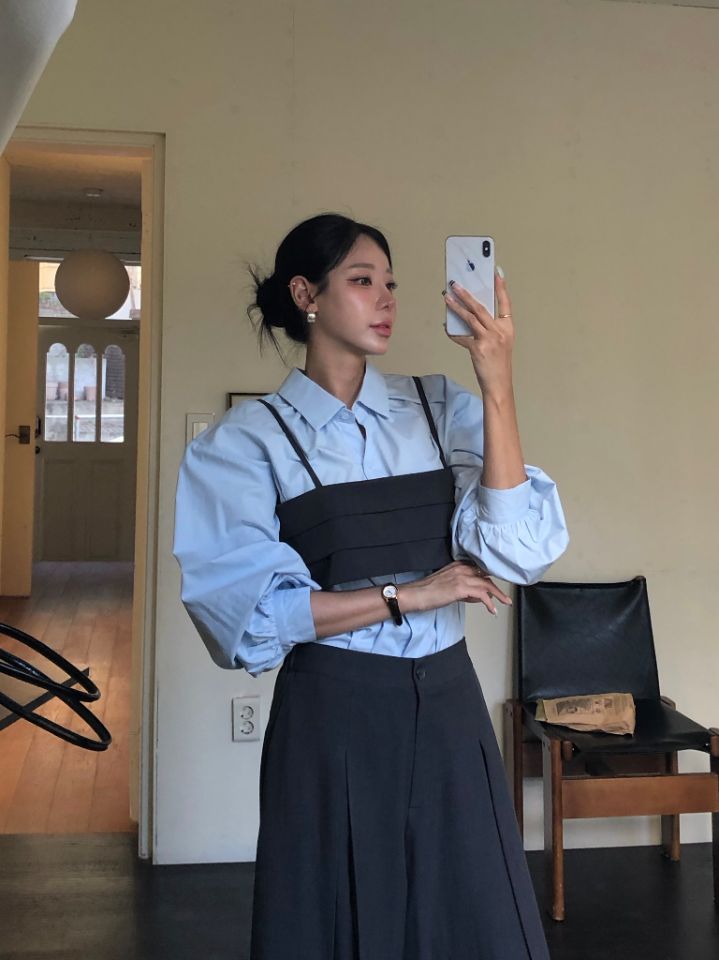 mars韓國直郵女裝新款人氣時尚職業休閑熱賣推薦吊帶背心mars吊帶/背心圖色2