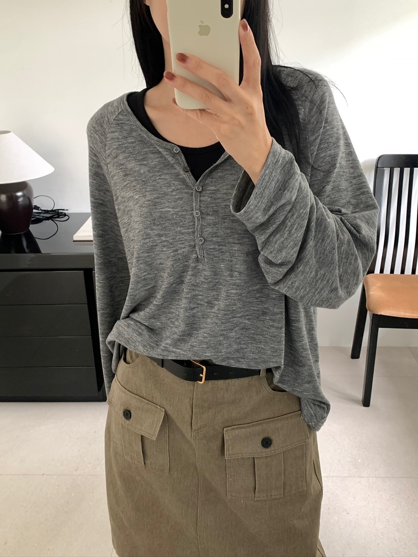 BLEECKER東大門實拍女裝新品真品人氣休閑推薦時尚長袖T恤BLEECKER長袖T恤