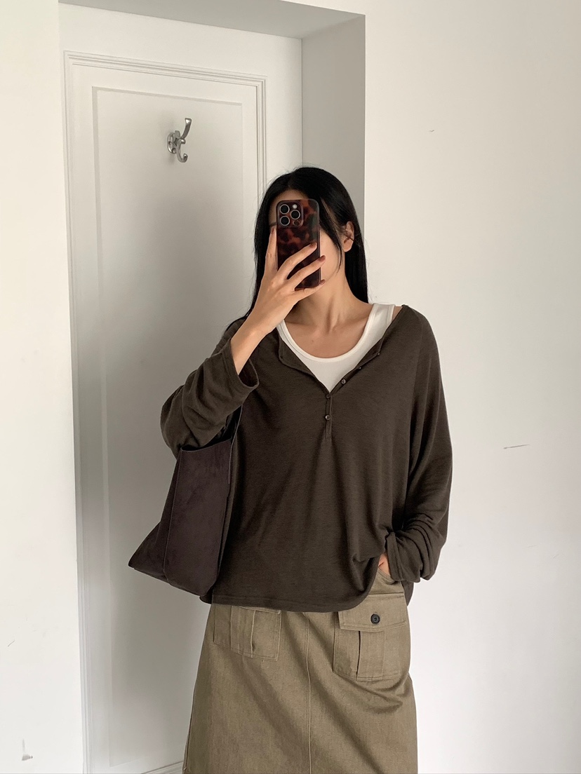 BLEECKER東大門實拍女裝新品真品人氣休閑推薦時尚長袖T恤BLEECKER長袖T恤