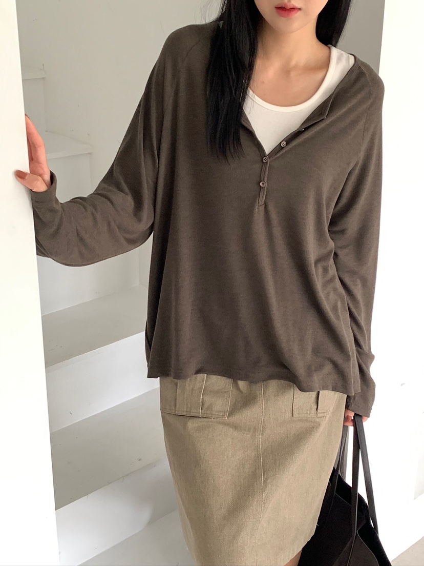 BLEECKER東大門實拍女裝新品真品人氣休閑推薦時尚長袖T恤BLEECKER長袖T恤