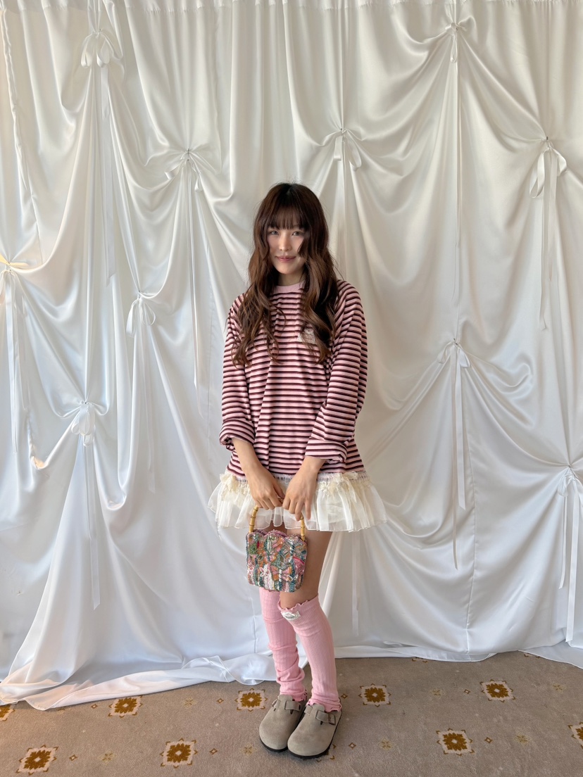 BOUTIQUE-L東大門代購女士新款時尚推薦熱賣休閑長袖T恤BOUTIQUE-L長袖T恤