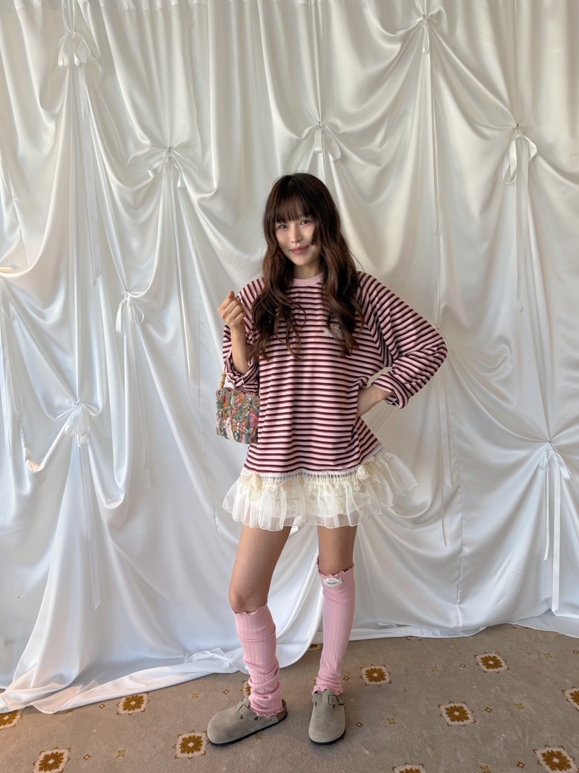 BOUTIQUE-L東大門代購女士新款時尚推薦熱賣休閑長袖T恤BOUTIQUE-L長袖T恤