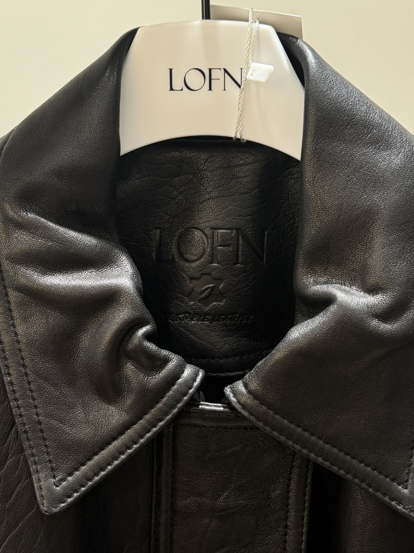LOFN東大門實拍女裝新款時尚人氣熱賣休閑推薦真品皮衣LOFN皮衣