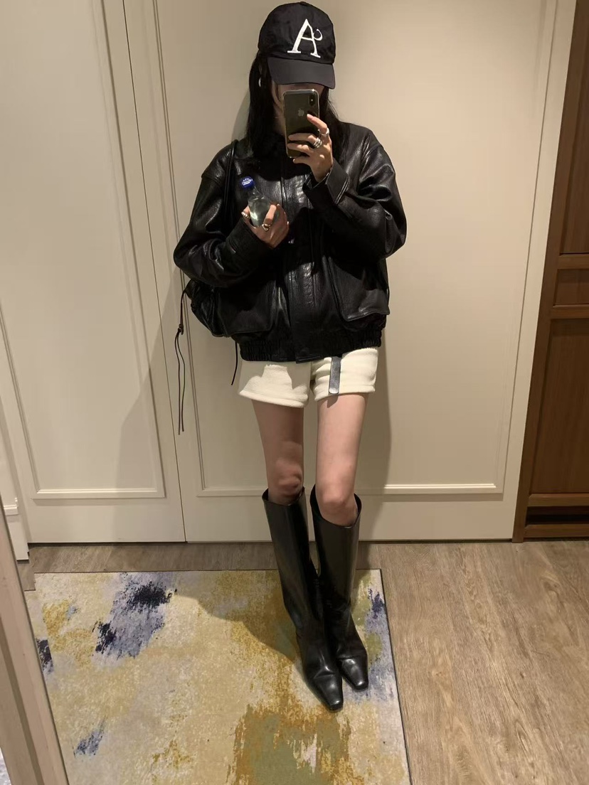 LOFN東大門實拍女裝新款時尚人氣熱賣休閑推薦真品皮衣LOFN皮衣