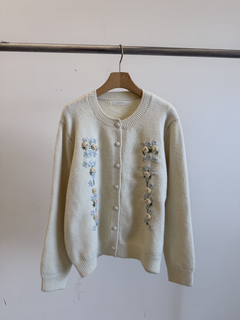 LAUNDRY東大門代購女士新款人氣時尚真品熱賣針織衫撞色開衫LAUNDRY針織衫圖色1