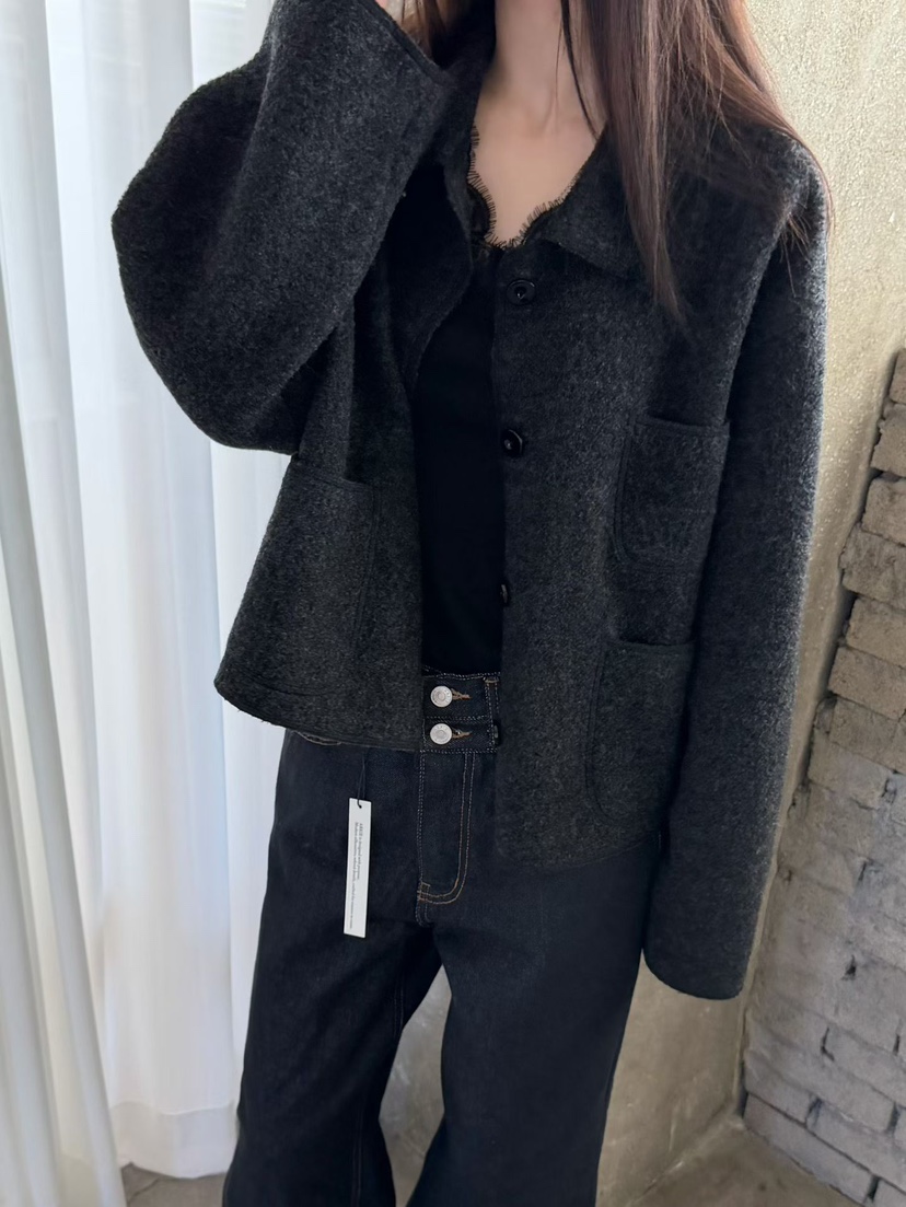 ARKIE/TAF東大門代購女士新款推薦休閑人氣時尚夾克羊毛ARKIE/TAF夾克