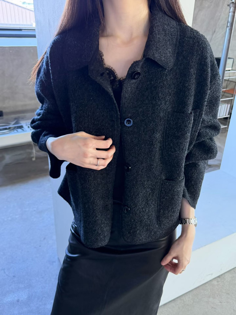 ARKIE/TAF東大門代購女士新款推薦休閑人氣時尚夾克羊毛ARKIE/TAF夾克