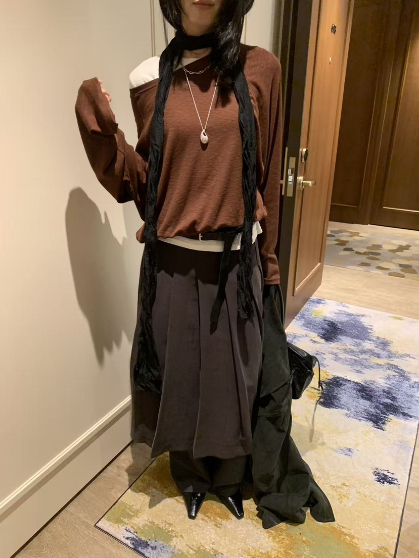 LOFN韓國直郵女裝新款時尚人氣真品推薦休閑熱賣長袖T恤LOFN長袖T恤