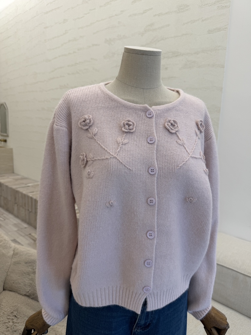 LAUNDRY韓國代購女士新款真品休閑時尚人氣針織衫刺繡開衫LAUNDRY針織衫