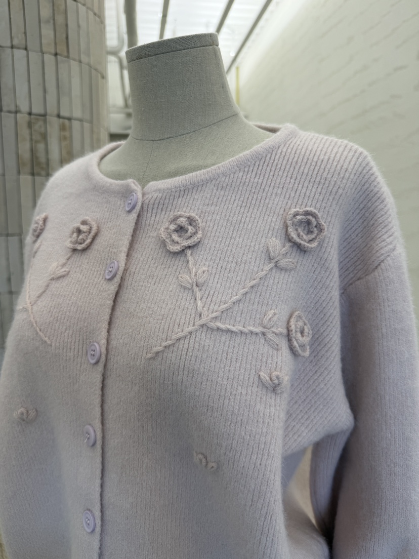 LAUNDRY韓國代購女士新款真品休閑時尚人氣針織衫刺繡開衫LAUNDRY針織衫