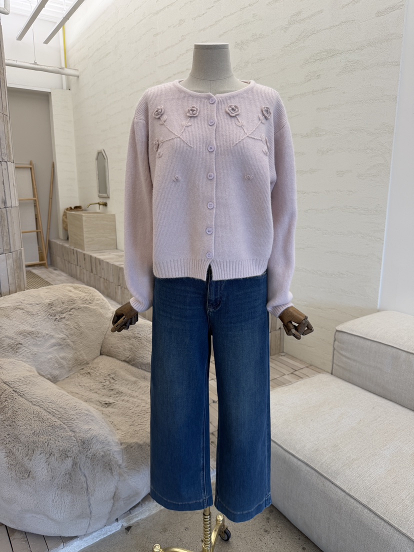 LAUNDRY韓國代購女士新款真品休閑時尚人氣針織衫刺繡開衫LAUNDRY針織衫