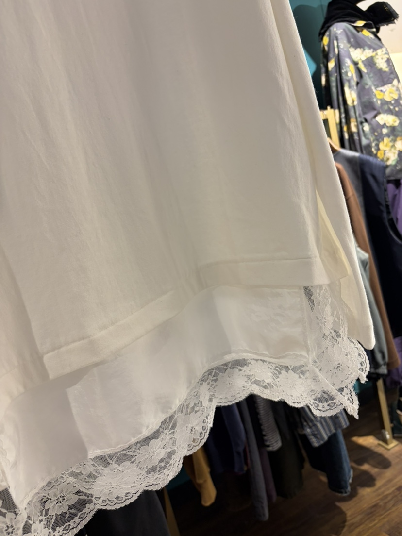 MERCI LINDA東大門實拍女裝新品休閑真品長袖T恤蕾絲長款MERCI LINDA長袖T恤
