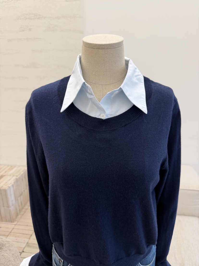 LAUNDRY韓國直郵女士新品真品推薦熱賣時尚人氣針織衫翻領LAUNDRY針織衫