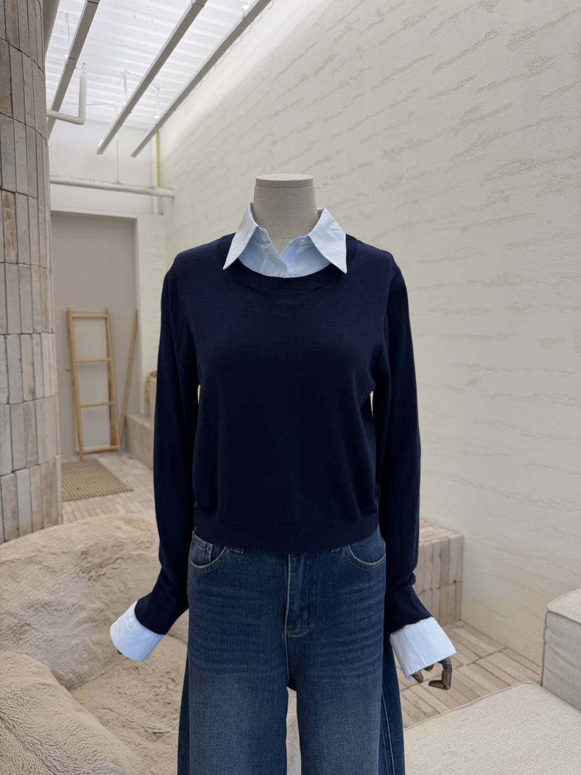 LAUNDRY韓國直郵女士新品真品推薦熱賣時尚人氣針織衫翻領LAUNDRY針織衫