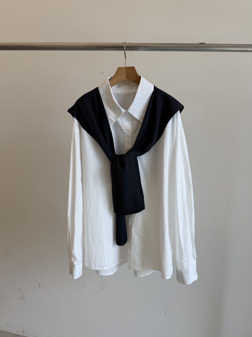 LAUNDRY東大門實拍女裝新品推薦真品時尚襯衫蕾絲衫披肩套裝LAUNDRY襯衫/蕾絲衫圖色2