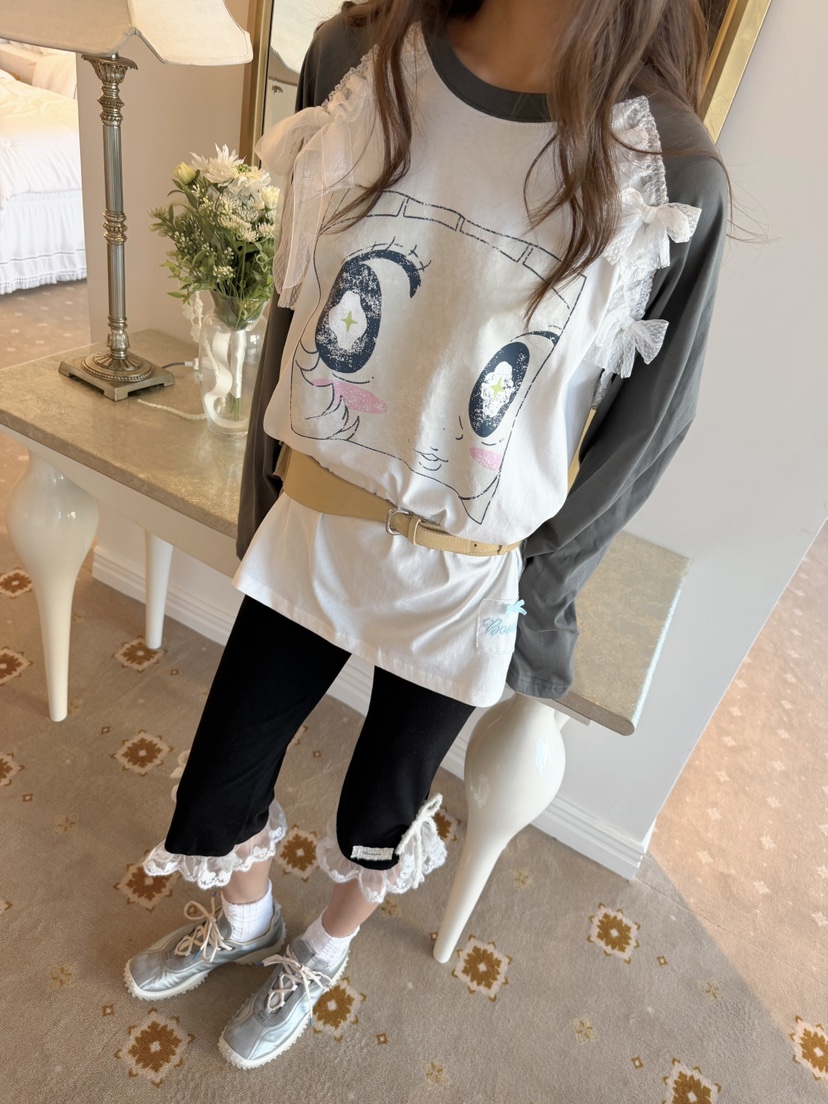 BOUTIQUE-L韓國代購女裝新品熱賣人氣休閑推薦時尚長袖T恤BOUTIQUE-L長袖T恤