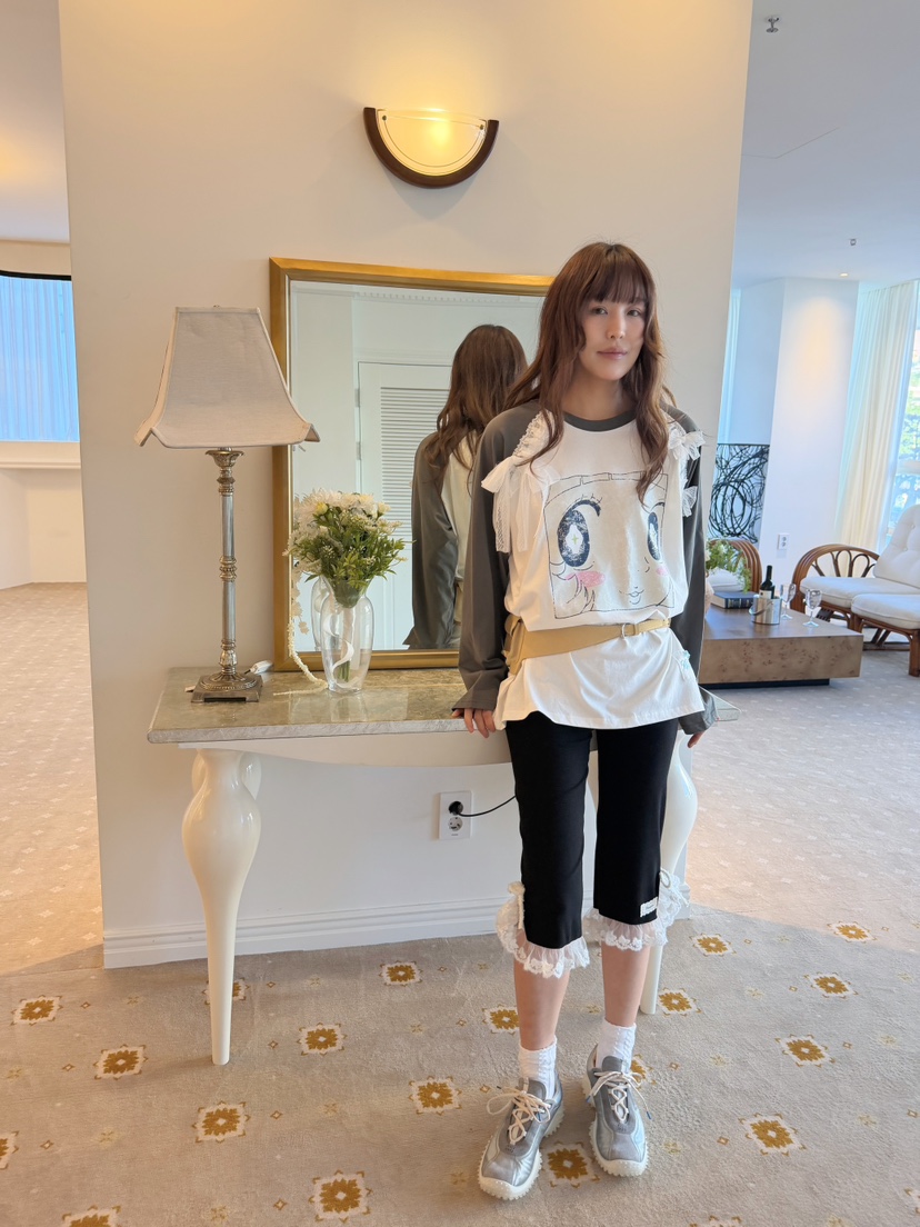 BOUTIQUE-L韓國代購女裝新品熱賣人氣休閑推薦時尚長袖T恤BOUTIQUE-L長袖T恤圖色1