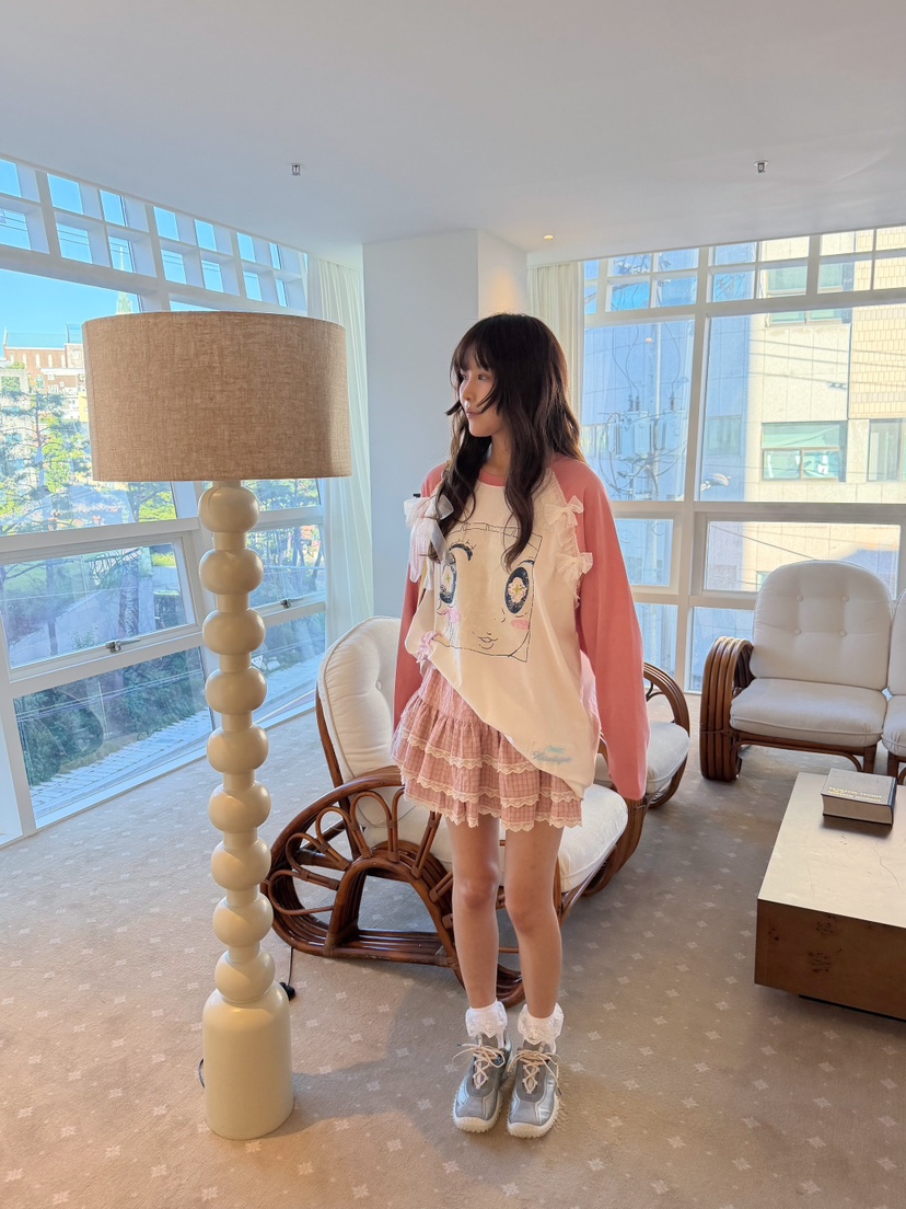 BOUTIQUE-L韓國代購女裝新品熱賣人氣休閑推薦時尚長袖T恤BOUTIQUE-L長袖T恤圖色2