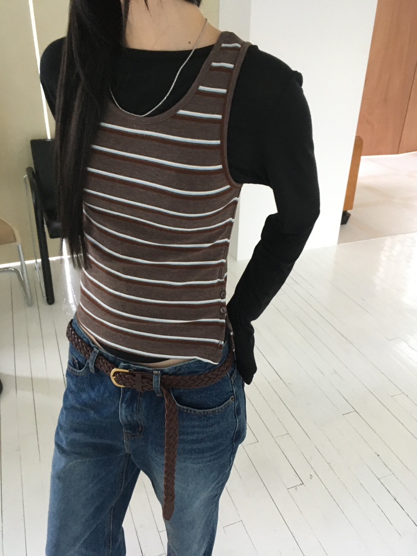 MINIMUZE韓國直郵女裝新品休閑真品時尚推薦人氣吊帶背心MINIMUZE吊帶/背心