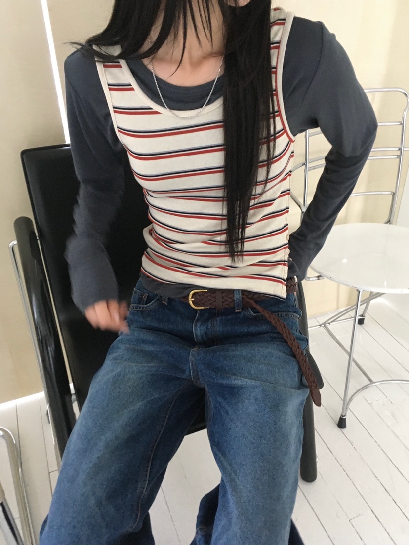 MINIMUZE韓國直郵女裝新品休閑真品時尚推薦人氣吊帶背心MINIMUZE吊帶/背心