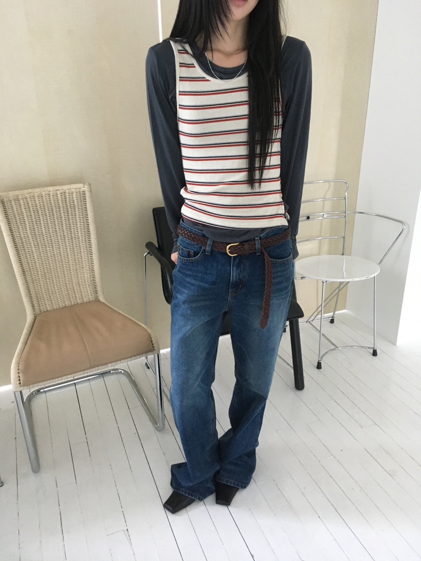 MINIMUZE韓國直郵女裝新品休閑真品時尚推薦人氣吊帶背心MINIMUZE吊帶/背心