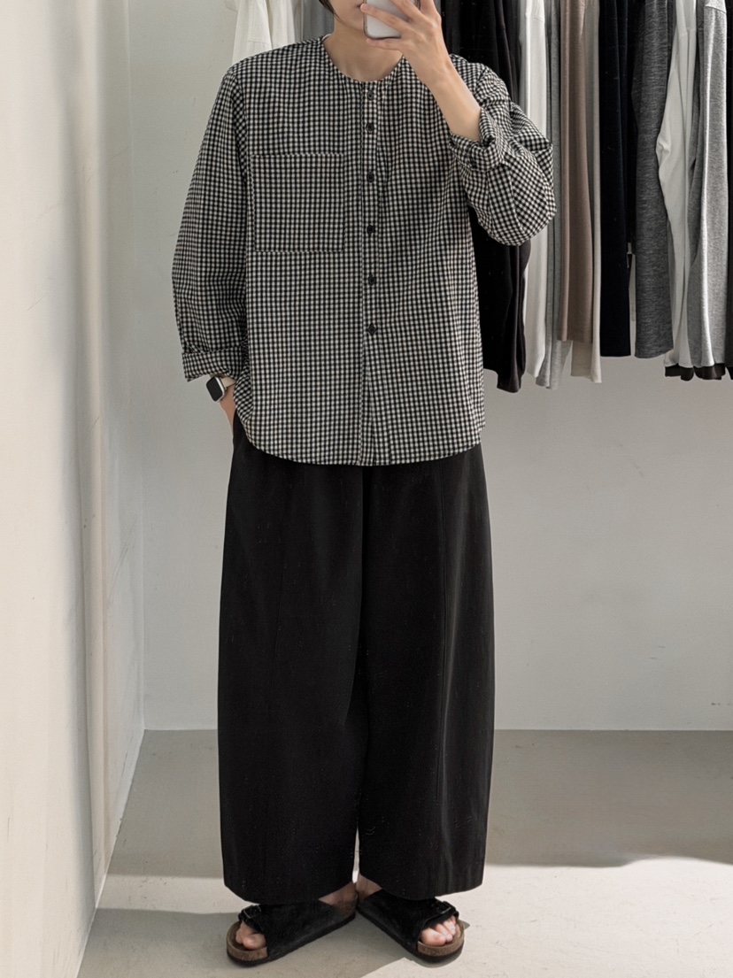 PEPPER-L東大門代購女士新款真品人氣休閑襯衫蕾絲衫格子PEPPER襯衫/蕾絲衫