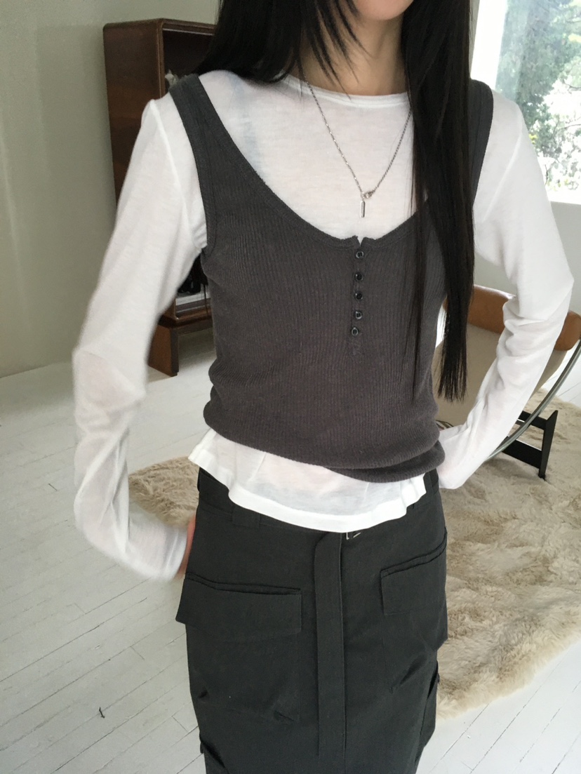 MINIMUZE韓國代購女裝新款休閑熱賣人氣推薦真品吊帶背心MINIMUZE吊帶/背心